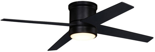 Vaxcel F0106 Erie Contemporary Black LED Interior / Exterior Home Ceiling Fan