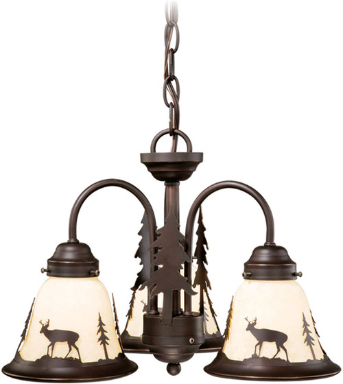 Vaxcel LK55416BBZ-C Bryce Country Burnished Bronze LED Ceiling Fan Light Fixture