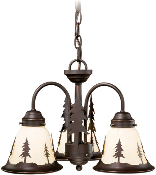 Vaxcel LK55516BBZ-C Yosemite Rustic Burnished Bronze LED Ceiling Fan Light Fixture