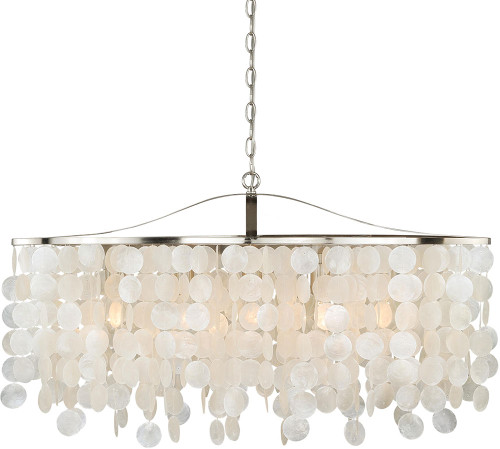 Vaxcel P0140 Elsa Satin Nickel Hanging Pendant Light