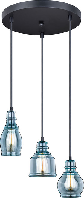 Vaxcel P0249 Mille Contemporary Oil Rubbed Bronze Multi Ceiling Light Pendant