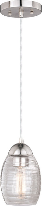 Vaxcel P0271 Isley Modern Satin Nickel Mini Pendant Light Fixture