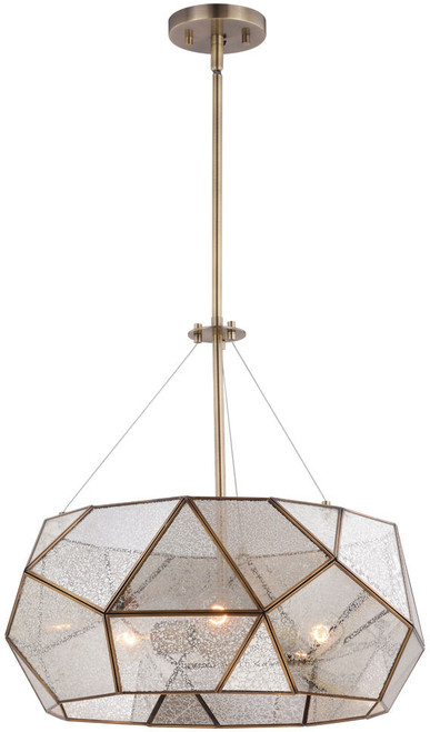 Vaxcel P0317 Euclid Modern Aged Brass 20" Pendant Light Fixture