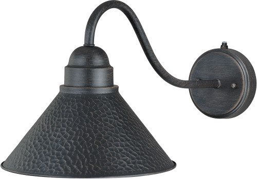 Vaxcel T0198 Outland Aged Iron Exterior Wall Sconce Lighting w/ Photocell