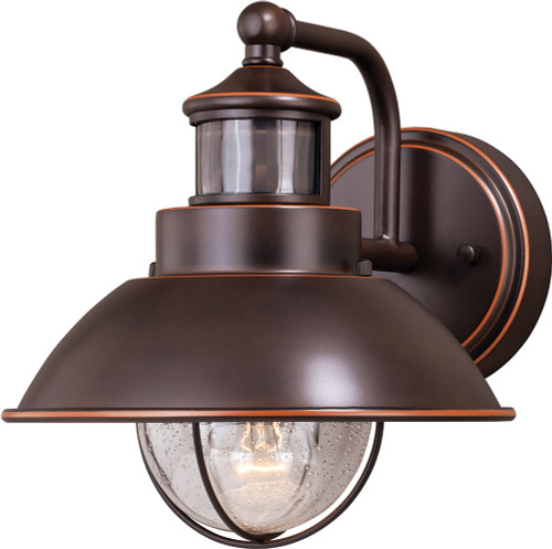 Vaxcel T0252 Harwich Dualux Burnished Bronze Outdoor Dusk To Dawn Motion Sensor w/ Photocell Light Sconce