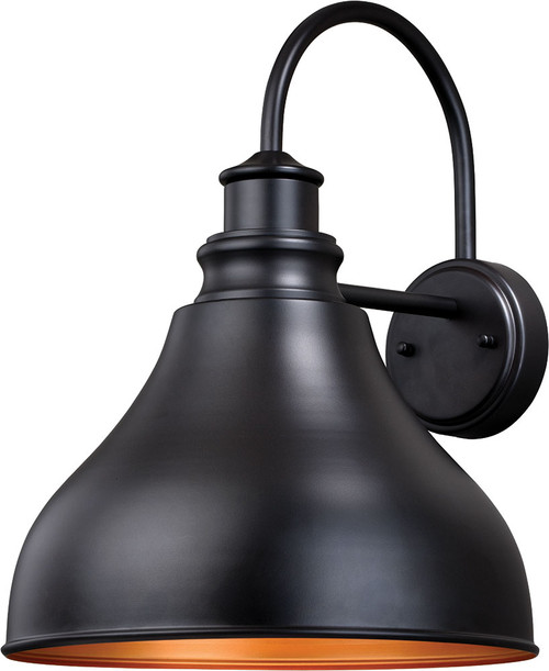 Vaxcel T0319 Delano Outer Oil Burnished Bronze with Inner Light Gold Outdoor Sconce Lighting