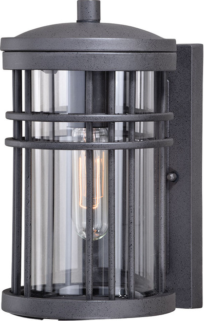 Vaxcel T0306 Wrightwood Modern Vintage Black Exterior Wall Light Sconce