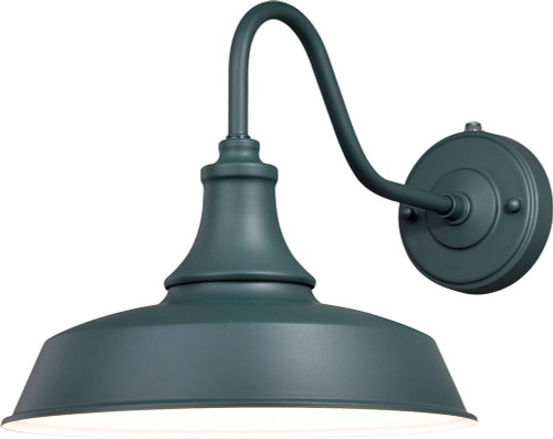 Vaxcel T0483 Dorado Modern Hunter Green with Inner White Exterior 12" Wall Sconce Lighting