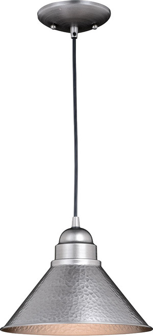 Vaxcel T0493 Outland Modern Brushed Pewter Exterior Pendant Light