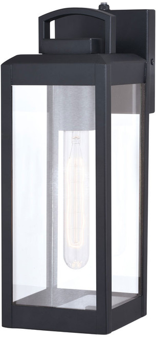 Vaxcel T0566 Kinzie Textured Black Exterior 5" Sconce Lighting