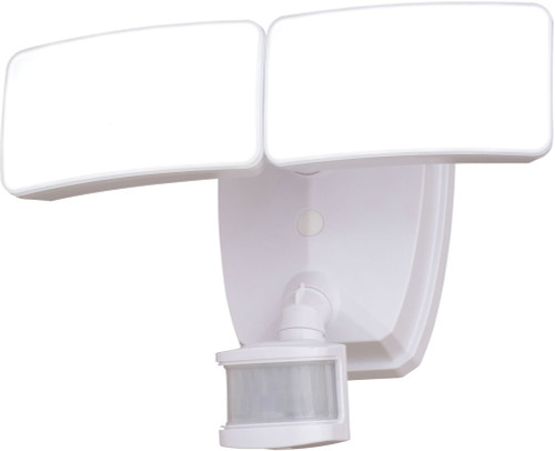 Vaxcel T0620 Zeta White LED Dusk To Dawn Motion Sensor Wall Sconce Lighting