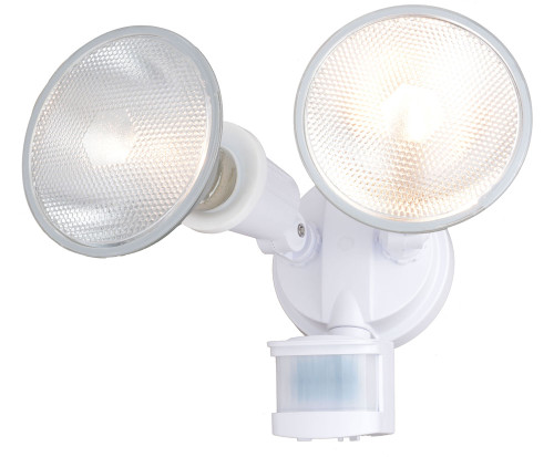 Vaxcel T0692 Modern White Dusk To Dawn Motion Sensor Security Light