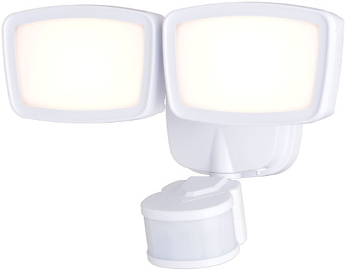 Vaxcel T0700 Contemporary White LED Dusk To Dawn Motion Sensor Security Light