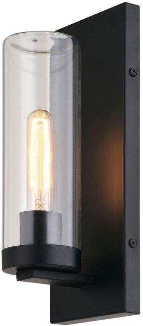 Vaxcel T0719 Grantley Modern Matte Black Exterior Lamp Sconce