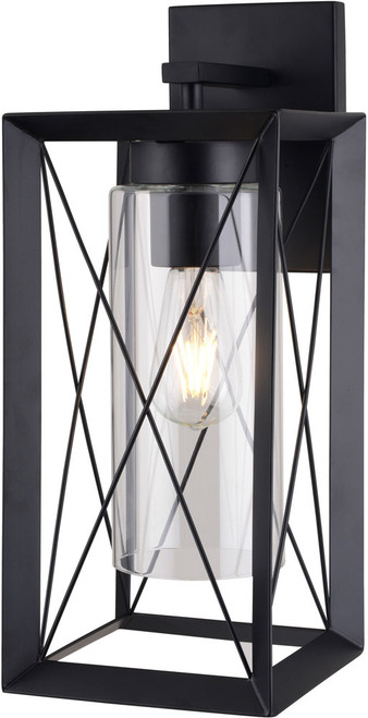 Vaxcel T0763 Milton Matte Black Outdoor Wall Lighting