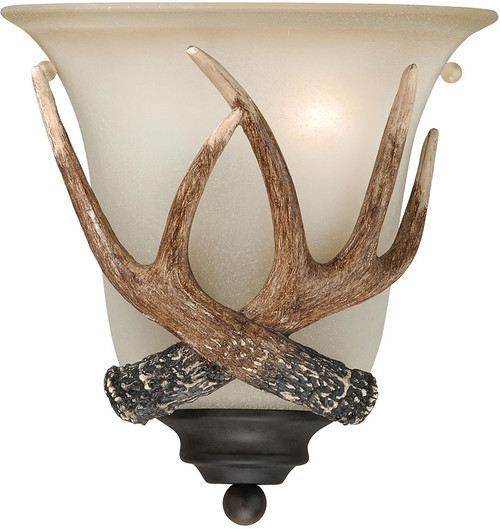 Vaxcel W0148 Yoho Country Black Walnut Wall Lamp