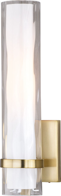 Vaxcel W0309 Vilo Contemporary Golden Brass Wall Light Fixture