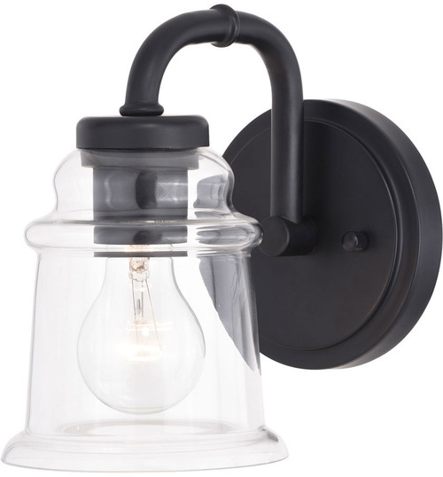 Vaxcel W0348 Toledo Matte Black Wall Lighting Fixture