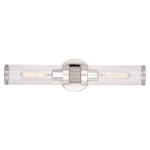 Vaxcel W0389 Levitt Contemporary Polished Nickel Sconce Lighting