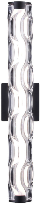 Vaxcel W0429 Marseille Modern Matte Black LED Bathroom Lighting