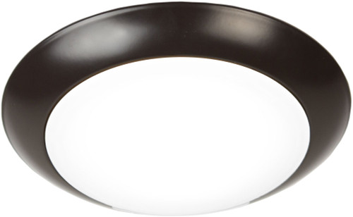 WAC Lighting FM-306-BZ Disc Contemporary Bronze LED 7.4" Overhead Lighting