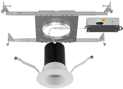 WAC Lighting R2DRDN-F9CS-WT Ion Modern White LED 2" Recessed Lighting Insert