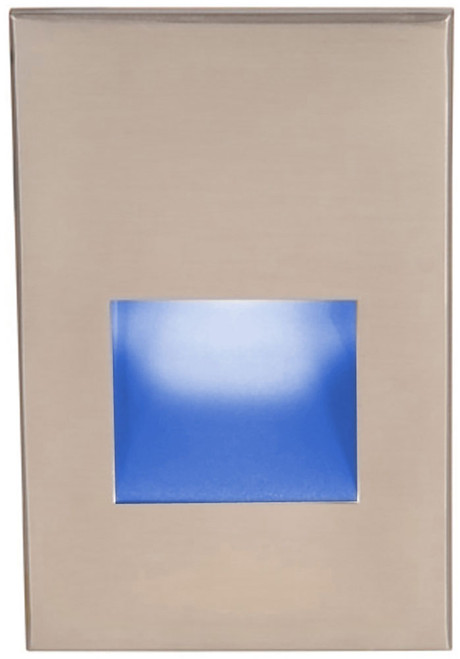 WAC Lighting WL-LED200-BL-BN Modern Brushed Nickel LED Blue Indoor Step Light