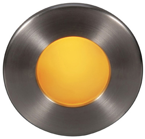 WAC Lighting WL-LED310-AM-BN Modern Brushed Nickel LED Amber Round Indoor Step Lighting