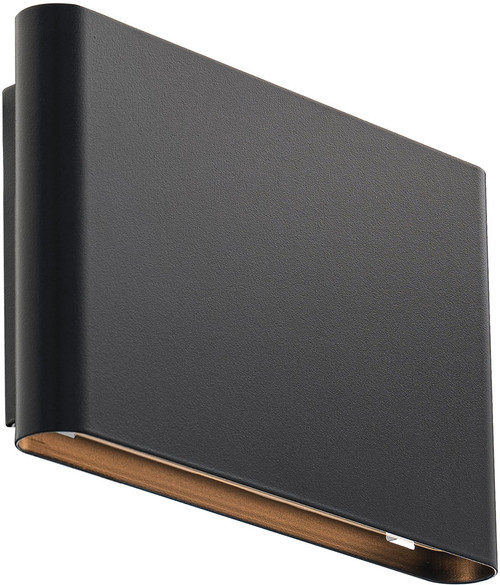 WAC Lighting WS-W250305-CS-BK Tablet Modern Black LED Exterior Lighting Sconce