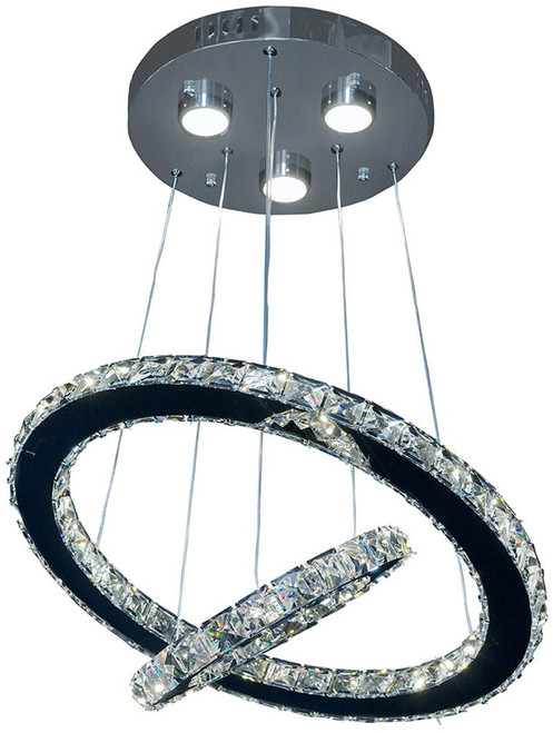 Zeev Lighting CD10130/LED/CH-D Blair Chrome LED Multi Ceiling Light Pendant