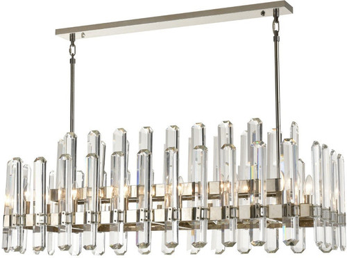 Zeev Lighting CD10333/14/PN Clarion Modern Polished Nickel Kitchen Island Light