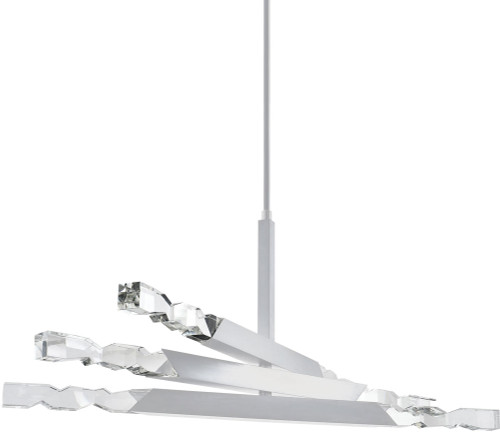 Zeev Lighting CD11342/LED-6/2x2/MW Mamadim Matte White LED Chandelier Light