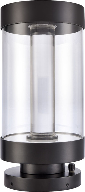 Zeev Lighting EBP11123/LED-24R/MBK Claro Modern Matte Black LED Pier Mount