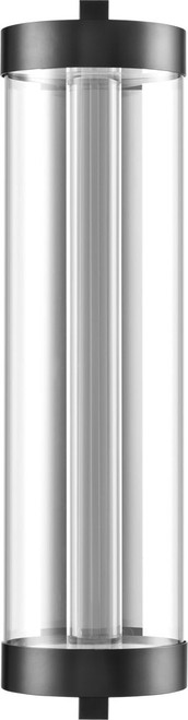 Zeev Lighting EW11115/LED-35R/MBK Claro Contemporary Matte Black LED 35" Exterior Wall Lamp