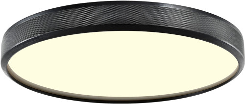 Zeev Lighting FM11750/LED-18/SBB Zigrina Contemporary Satin Brushed Black LED 18" Flush Mount Lighting