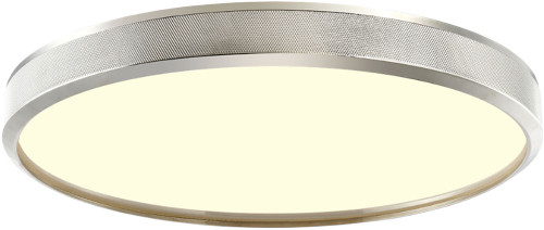 Zeev Lighting FM11749/LED-18/PN Zigrina Contemporary Polished Nickel LED 18" Flush Mount Light Fixture