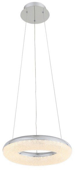 Zeev Lighting P30088/LED/CH Orbit Modern Chrome LED Hanging Pendant Light