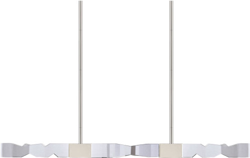 Zeev Lighting PL11347/LED-49/2x2/PN Mamadim Polished Nickel LED Kitchen Island Light Fixture