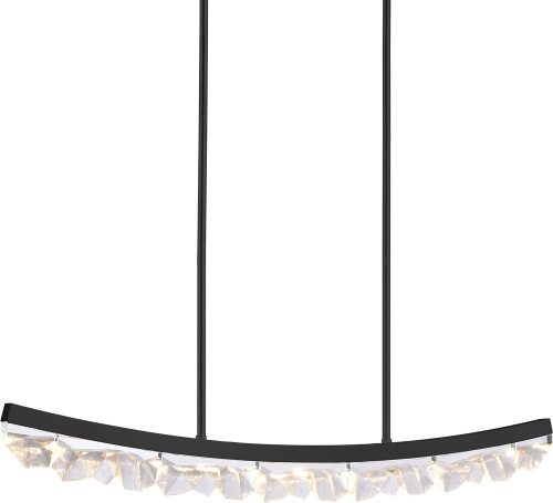 Zeev Lighting PL11616/LED-48/SBB Arcus Satin Brushed Black LED Kitchen Island Lighting