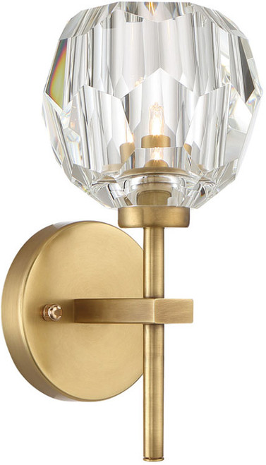 Zeev Lighting WS70032/1/AGB Parisian Modern Aged Brass Wall Sconce