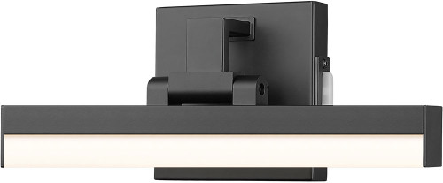 Z-Lite 1009-13W-MB-LED Liam Modern Matte Black LED 13" Bathroom Light Sconce