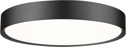 Z-Lite 1014F20-MB-LED Kawan Contemporary Matte Black LED 20" Ceiling Light