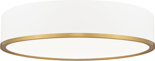 Z-Lite 1018F20-MW-MGLD-LED Bradley Contemporary Matte White / Modern Gold LED 20.5" Flush Lighting