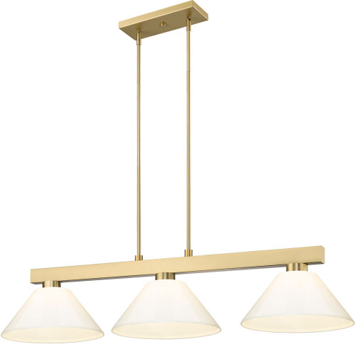 Z-Lite 152MGLD-PWH Cobalt Contemporary Modern Gold Island Lighting