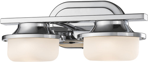 Z-Lite 1917-2V-CH-LED Optum Modern Bronze LED 2-Light Bath Lighting Sconce