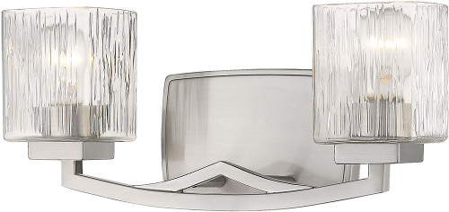 Z-Lite 1929-2V-BN Zaid Modern Brushed Nickel 2-Light Bathroom Lighting Sconce