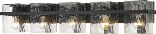Z-Lite 1938-5V-MB Bennington Modern Matte Black 5-Light Bath Light Fixture