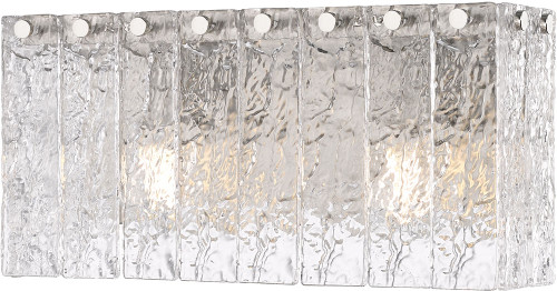 Z-Lite 1943-2V-BN Glacier Contemporary Brushed Nickel 2-Light Vanity Lighting Fixture