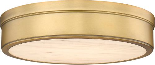 Z-Lite 1944F15-RB-LED Anders Modern Rubbed Brass LED Flush Ceiling Light Fixture
