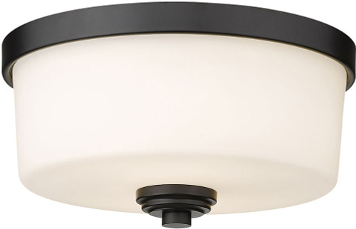 Z-Lite 220F2-MB Arlington Matte Black 12" Ceiling Lighting